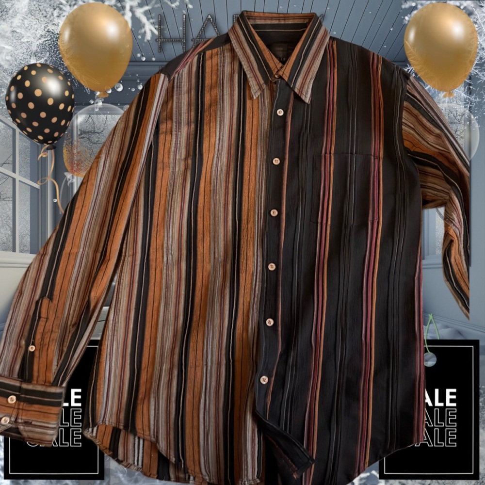 “RARE” - Men's SQ WEAR Long Sleeve #MelroseAve Stylish (fits like size Medium) - Picture 4 of 10